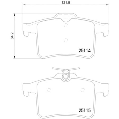 Pagid Brakes Disc Brake Pad, 355015901 355015901